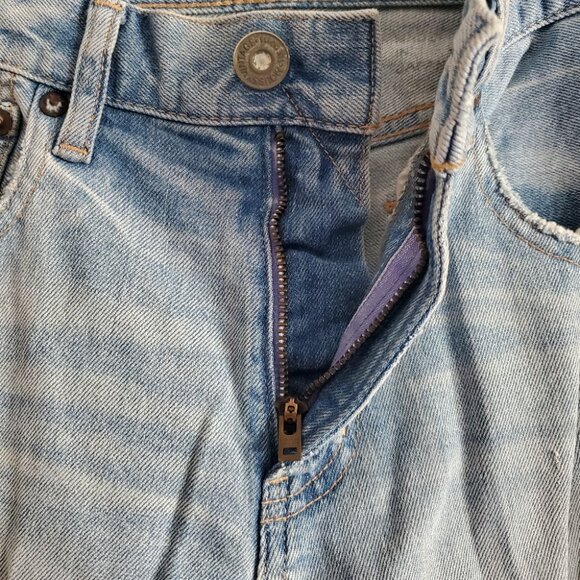 MOUSSEY VINTAGE | Vivian Distressed Light Blue Wash Denim Jeans (Size 26) - Picture 3 of 7